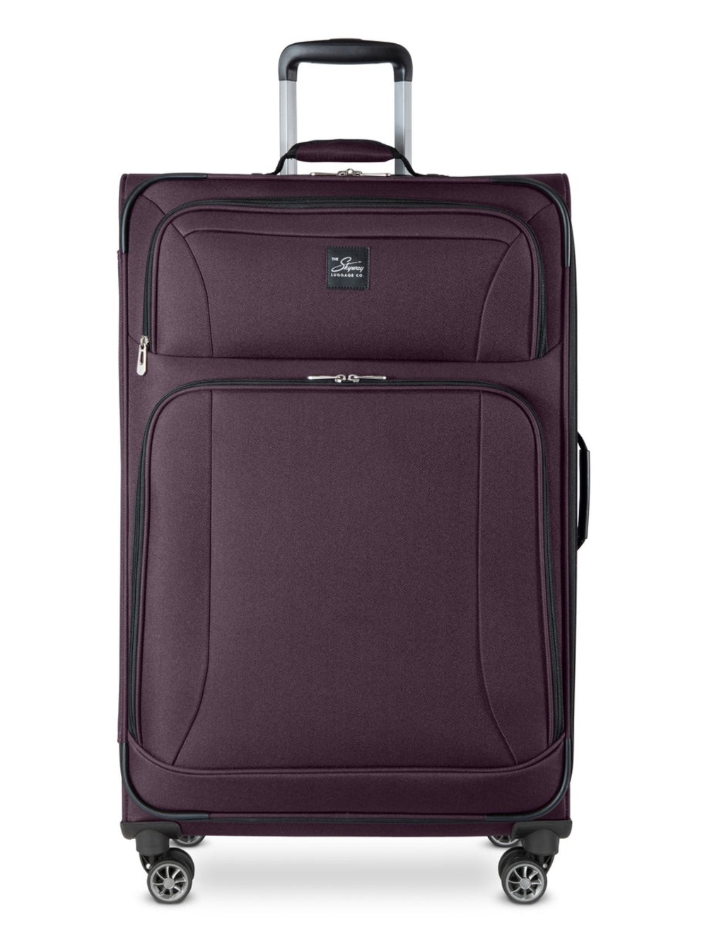 Skyway Epic Large Check-in Spinner Softside purple Suitcase luggage